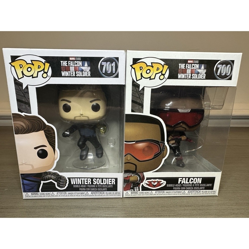 Funko Pop! Vinyl: Marvel FATWS - Falcon #700 / Winter Soldier # 701 Lot VAULTED